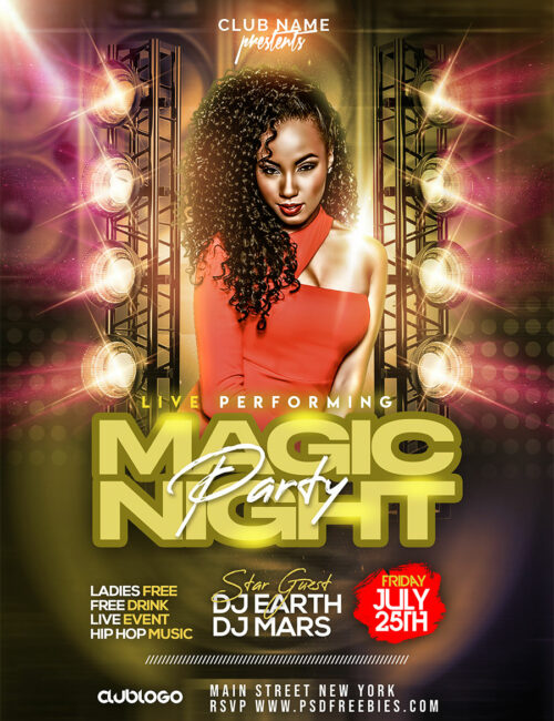 Night Party Flyer Template