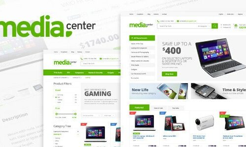 Media Center Store website